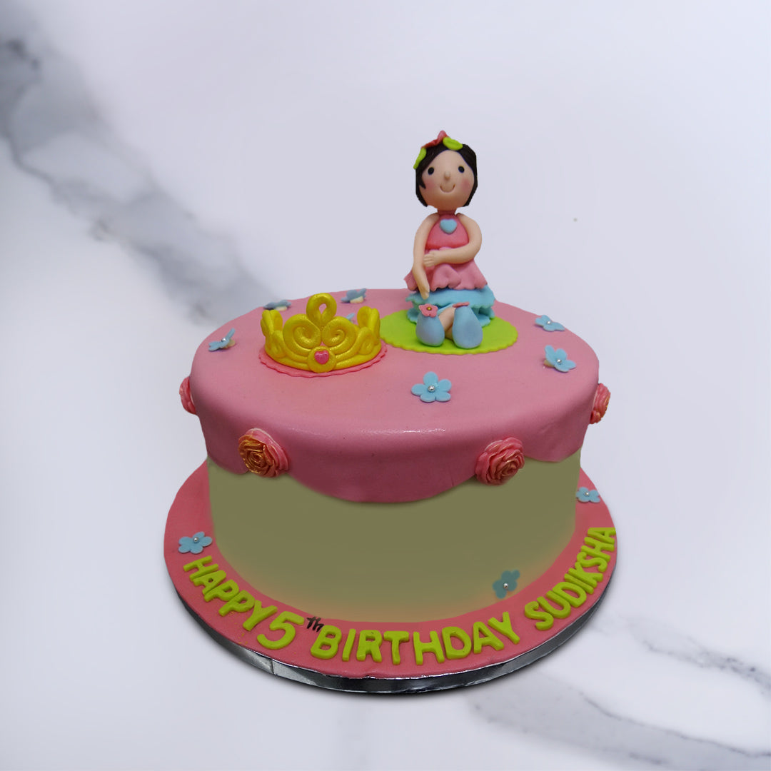 Princess Cake Png Round - Birthday Cake With Name Srishti Transparent PNG -  672x672 - Free Download on NicePNG
