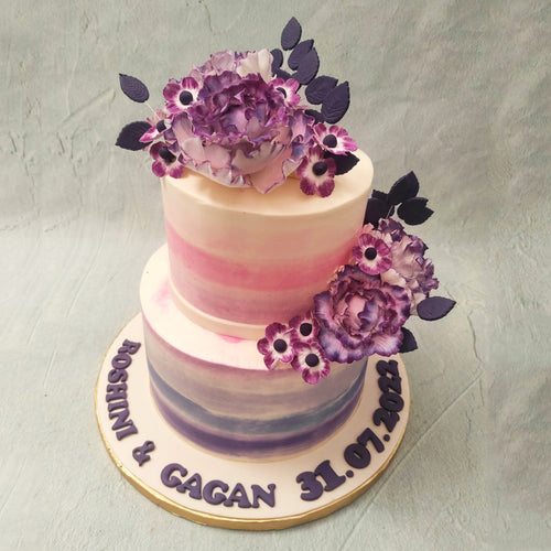 Purple Shell Cake - i am baker