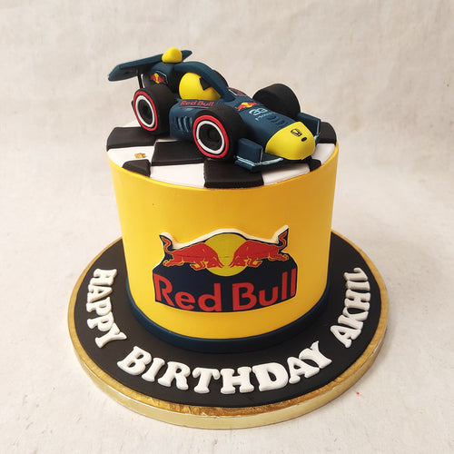 Red Bull F1 Racing Car Novelty Cake | Susie's Cakes