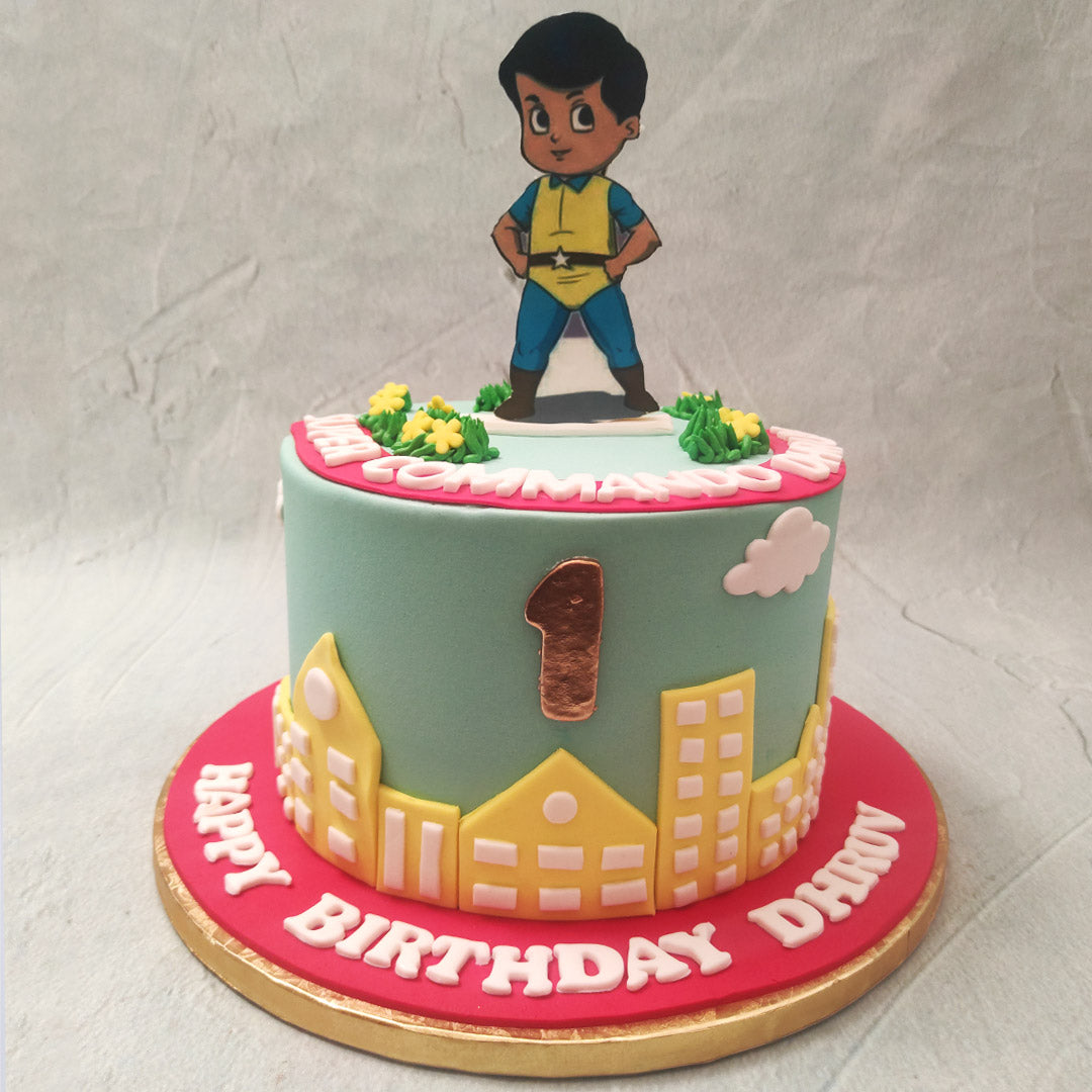 Little Singham Theme Cake Designs & Images