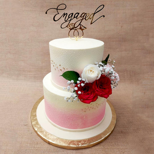 Engagement Cake Online in India | Unique Engagement Cakes Design