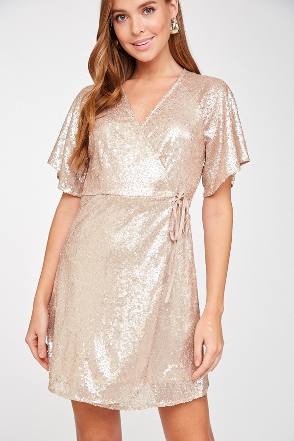 champagne sequin dresses