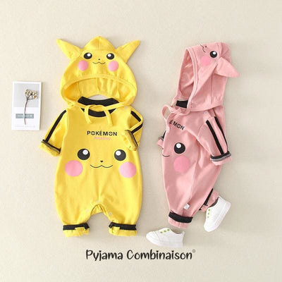 Grenouillere Bebe Pikachu Pyjama Combinaison