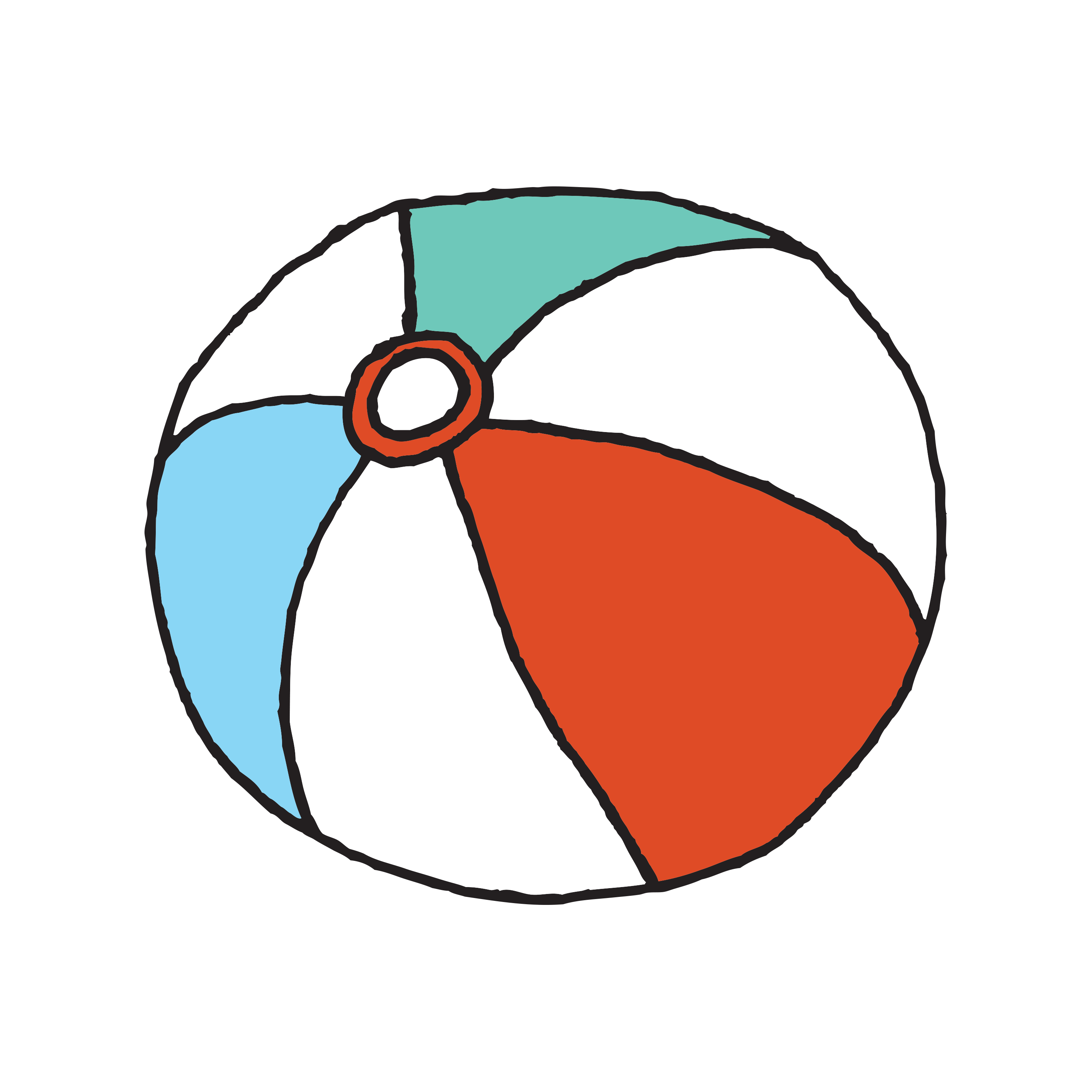 Beach Ball By Julia Rothman From Tattly Temporary Tattoos 1275 x 1650 png 95 кб. beach ball