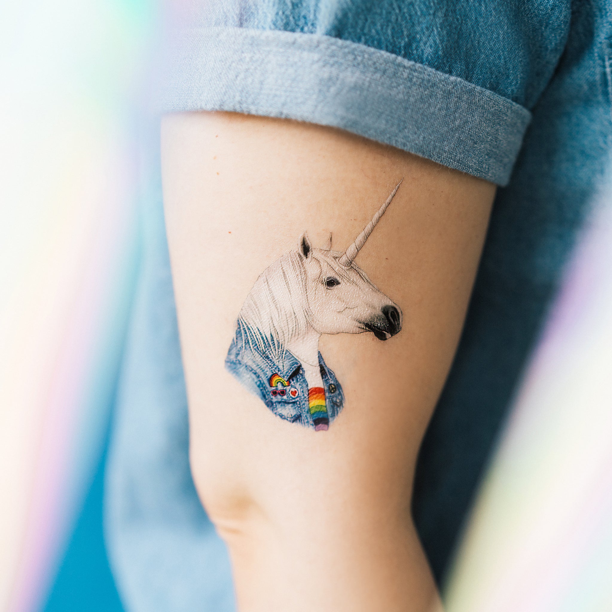 Unicorn Temporary Tattoo  Set of 3  Tatteco