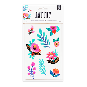 Vintage Floral Temporary Tattoo Set  Tatt Me Temporary Tattoos