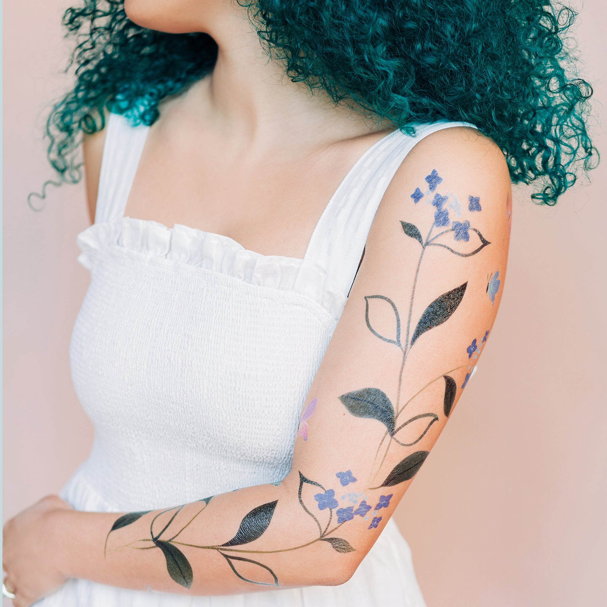 Flowering Vine Sleeve Kit by Jess Chen from Tattly Temporary Tattoos   Tattly Temporary Tattoos  Stickers