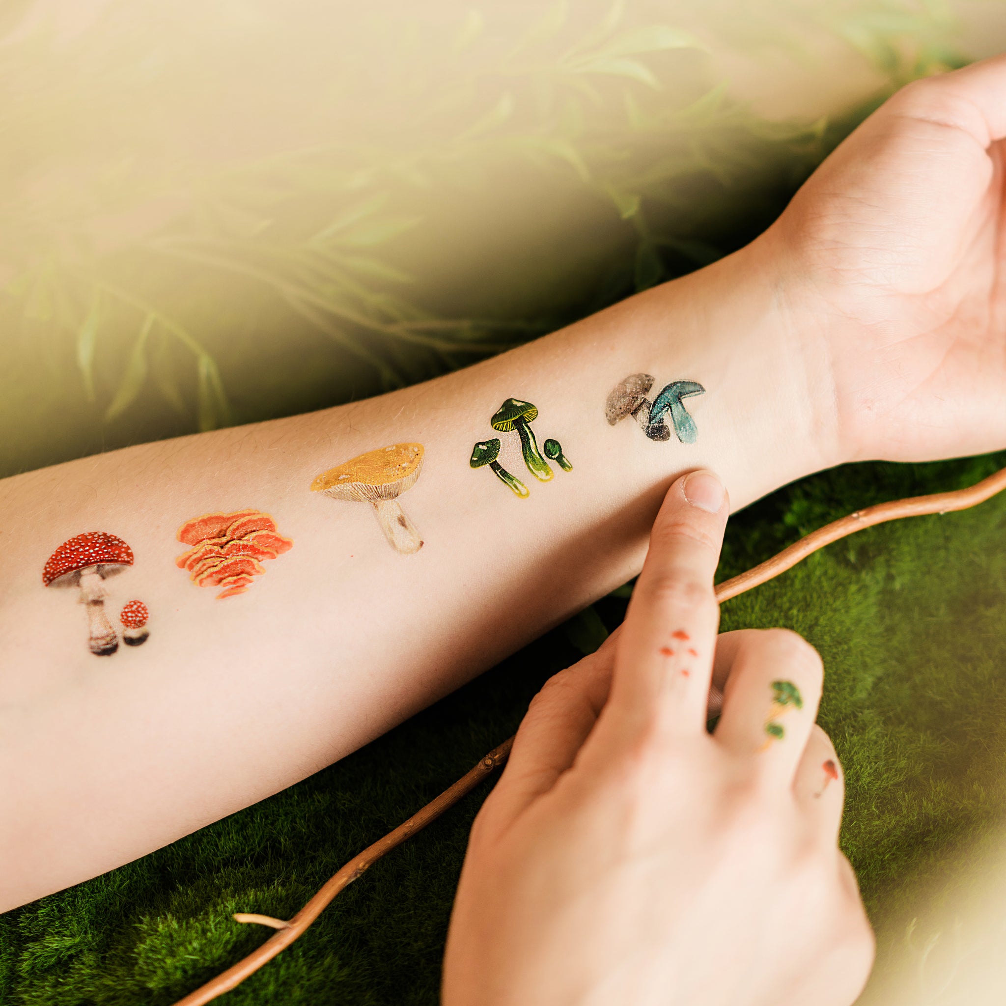 simpleworldoriginal design Mushroom tattoo sticker  Wish