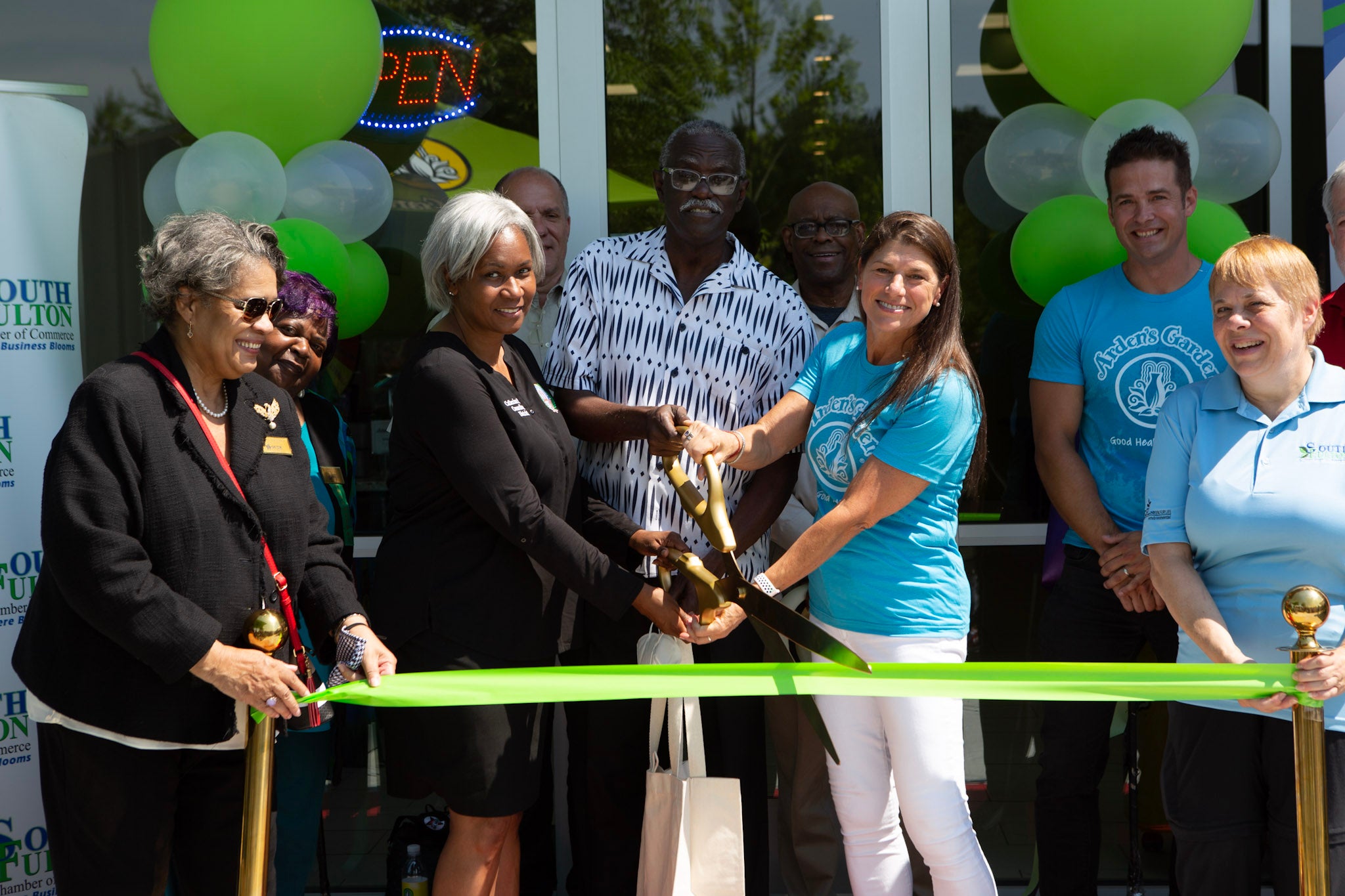 Arden's Garden Sandtown ribbon cutting