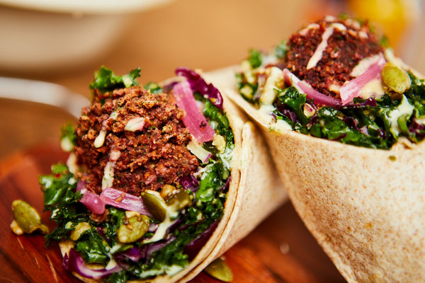 Arden's Garden plant-based wraps and bowls