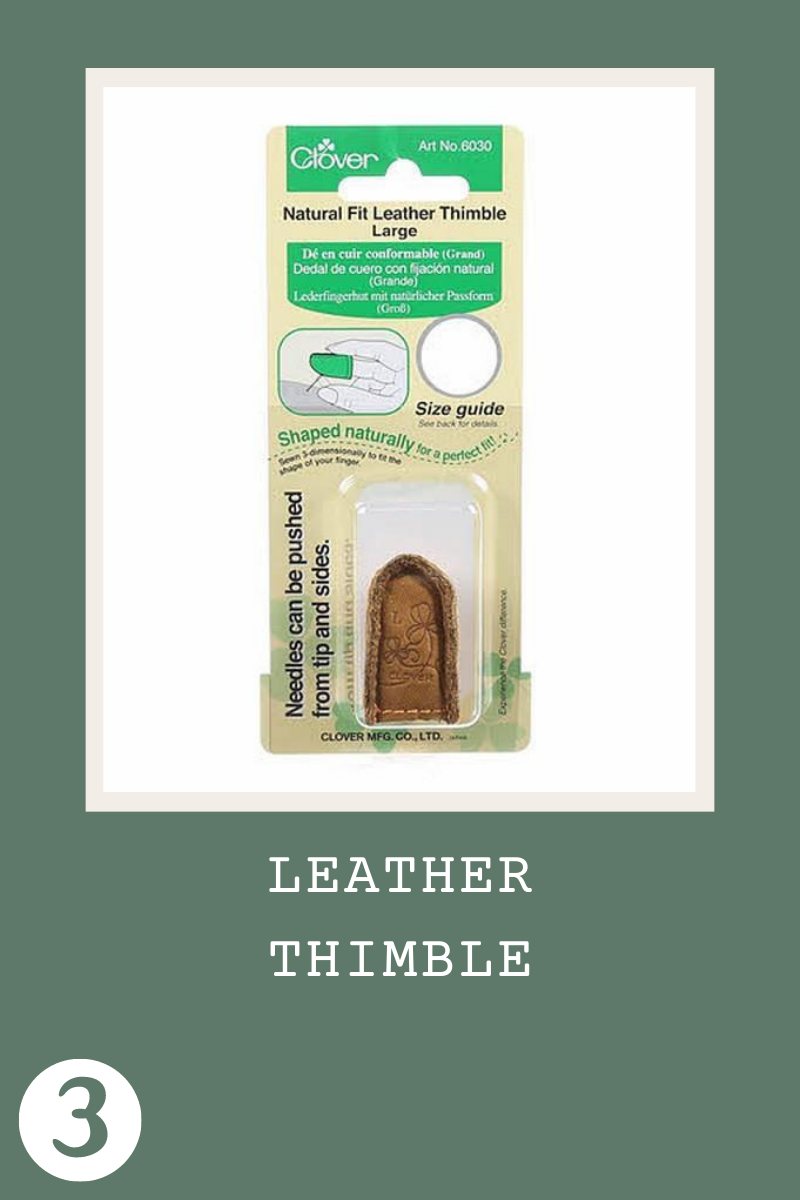 Clover Leather Thimble
