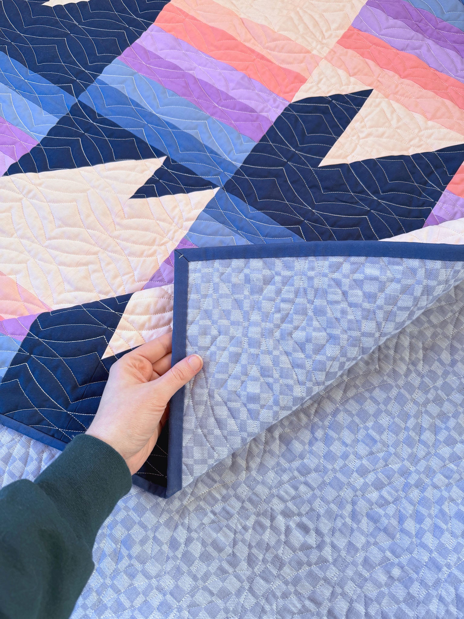 Falcon Ridge Cover Quilt Closeup