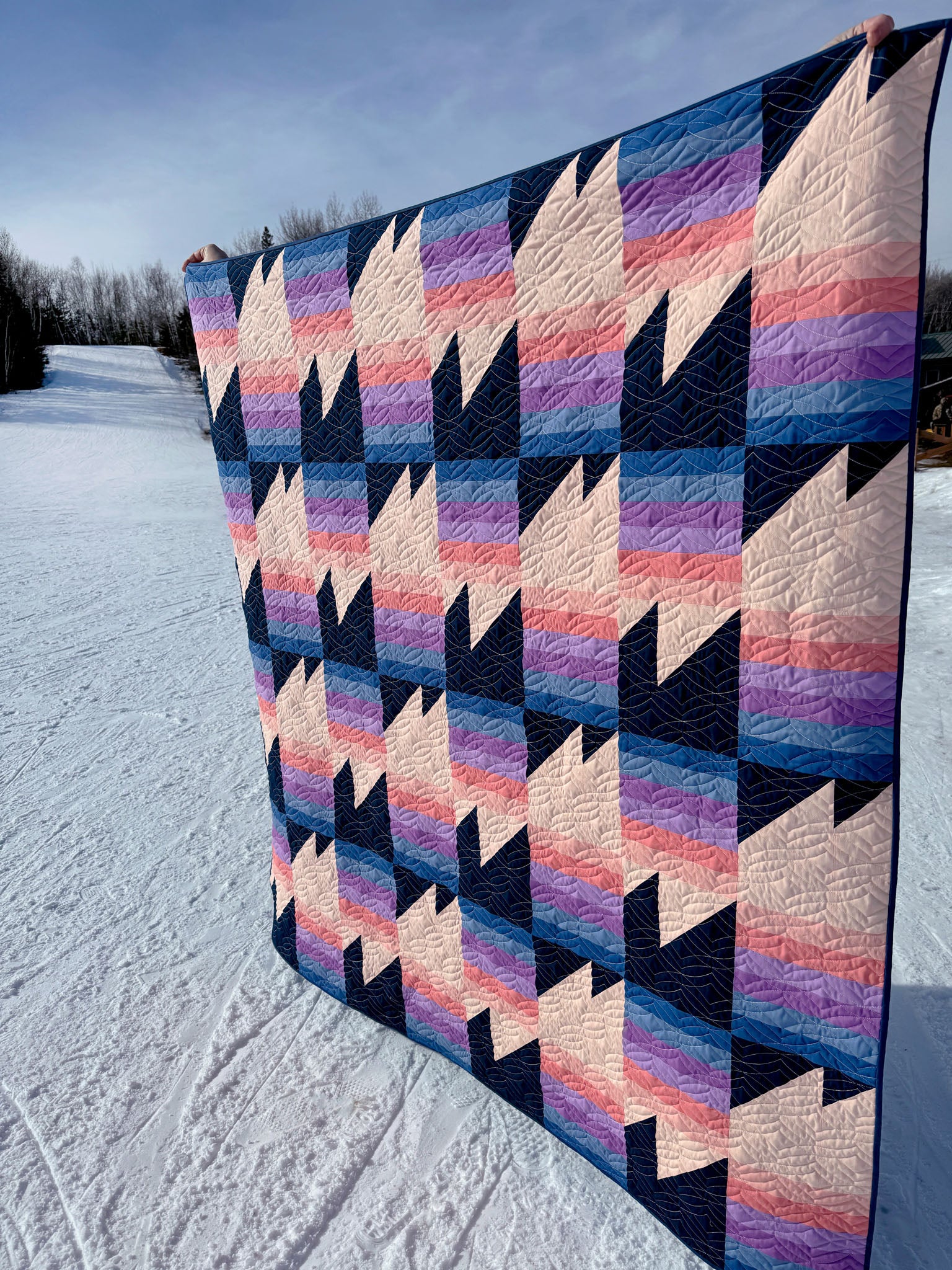 Falcon Ridge Cover Quilt Ski Hill