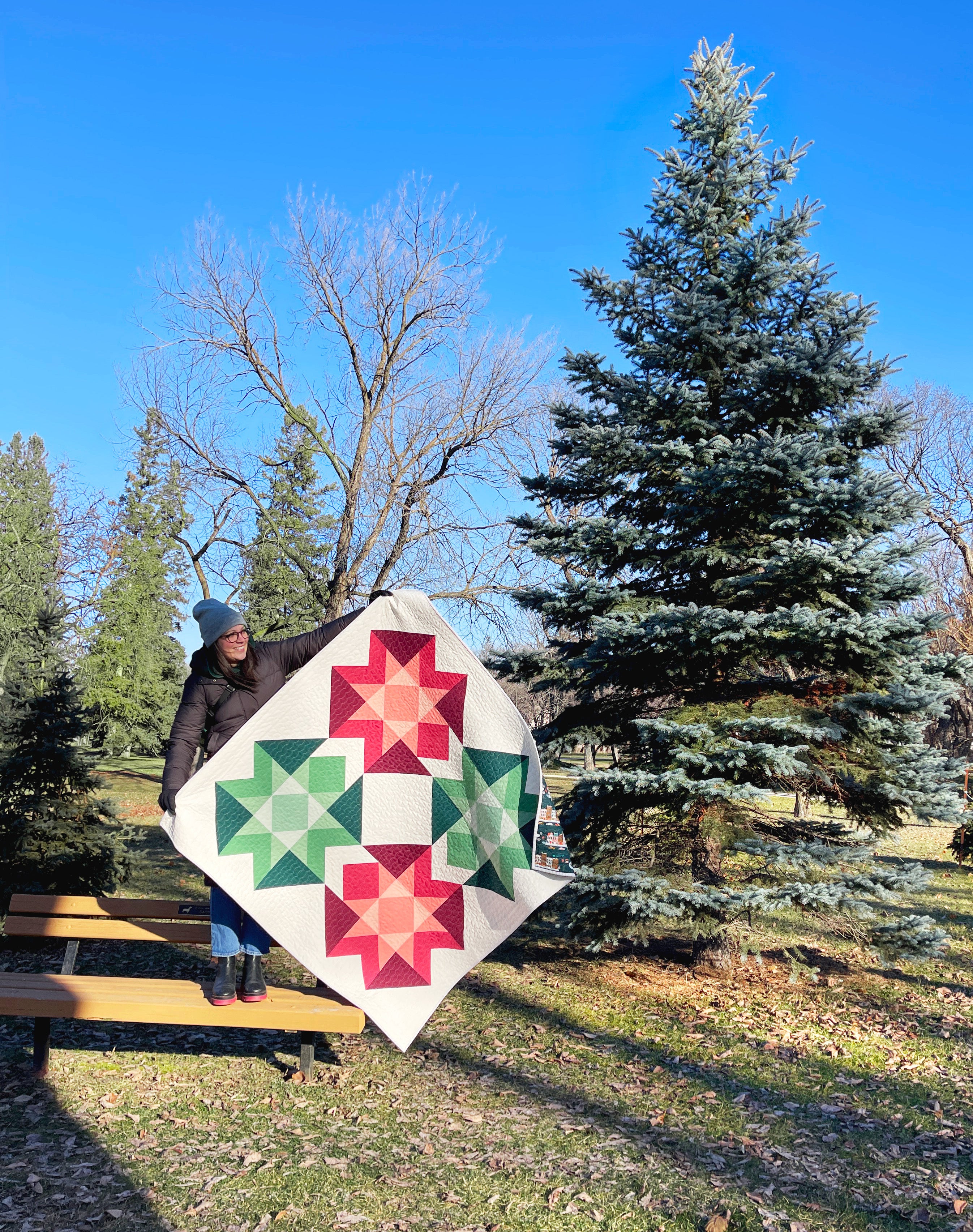 Pine Point Cover Quilt Bench