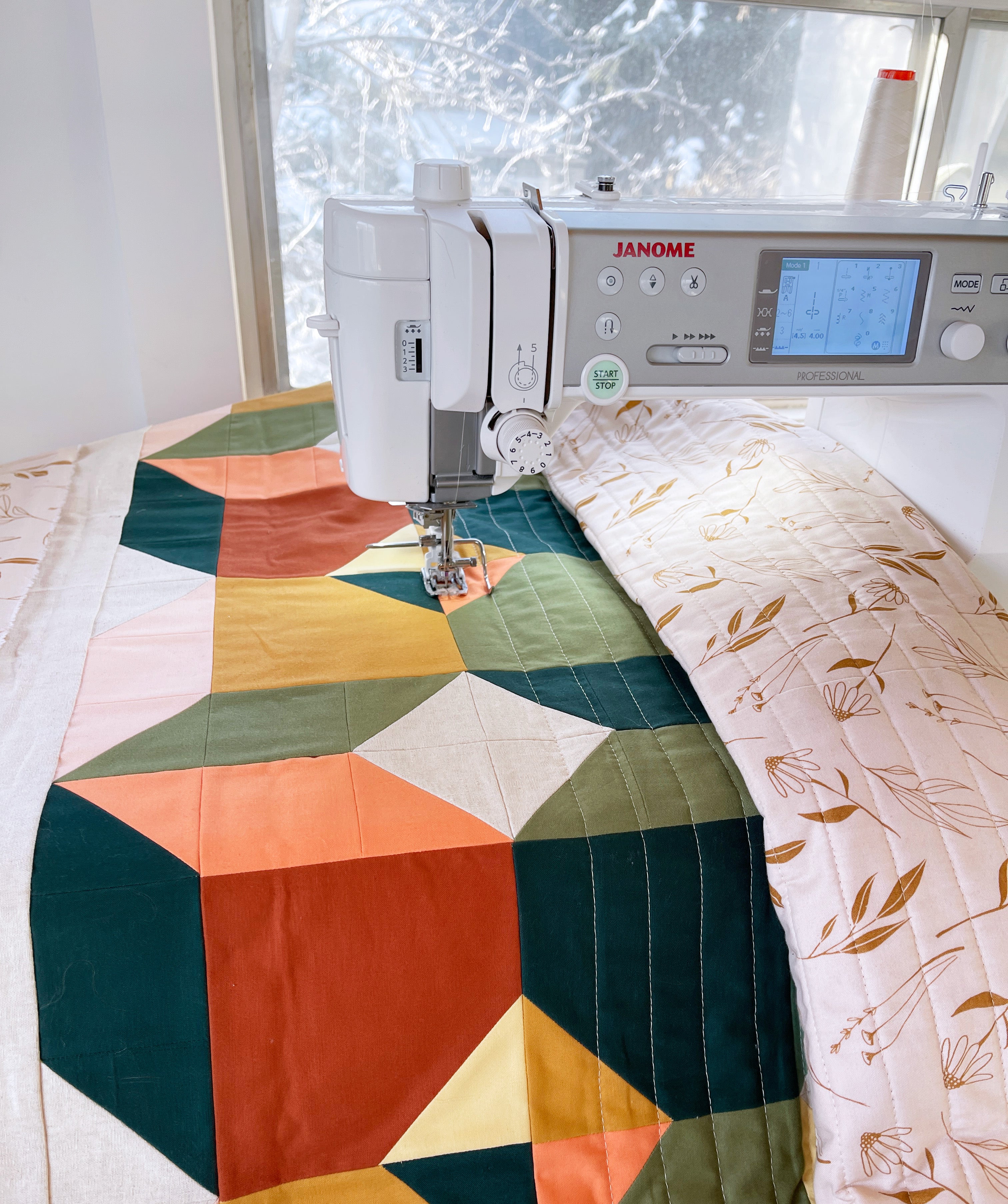 South Cross Cover Quilting