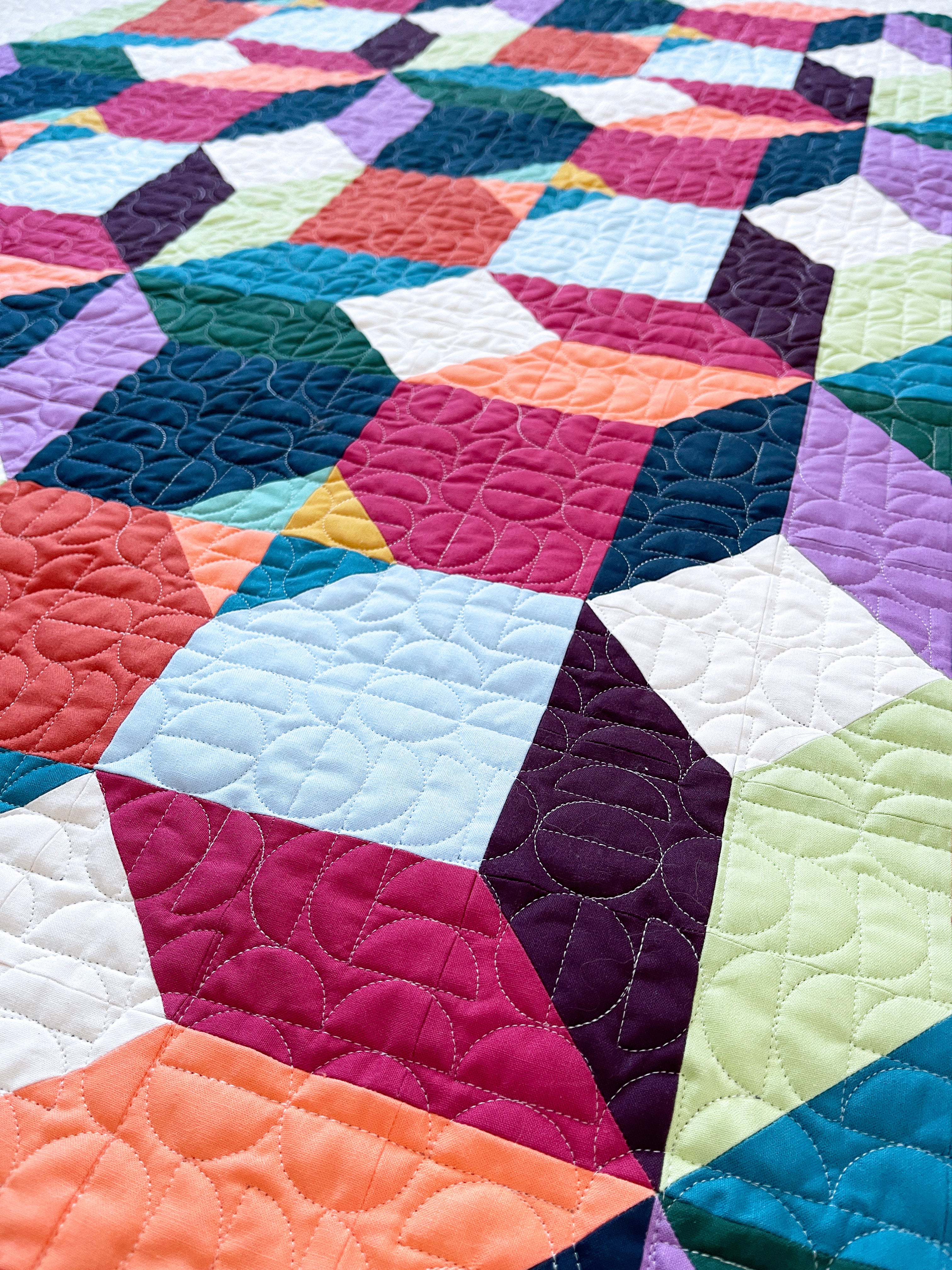 Scrappy South Cross Longarm Quilting