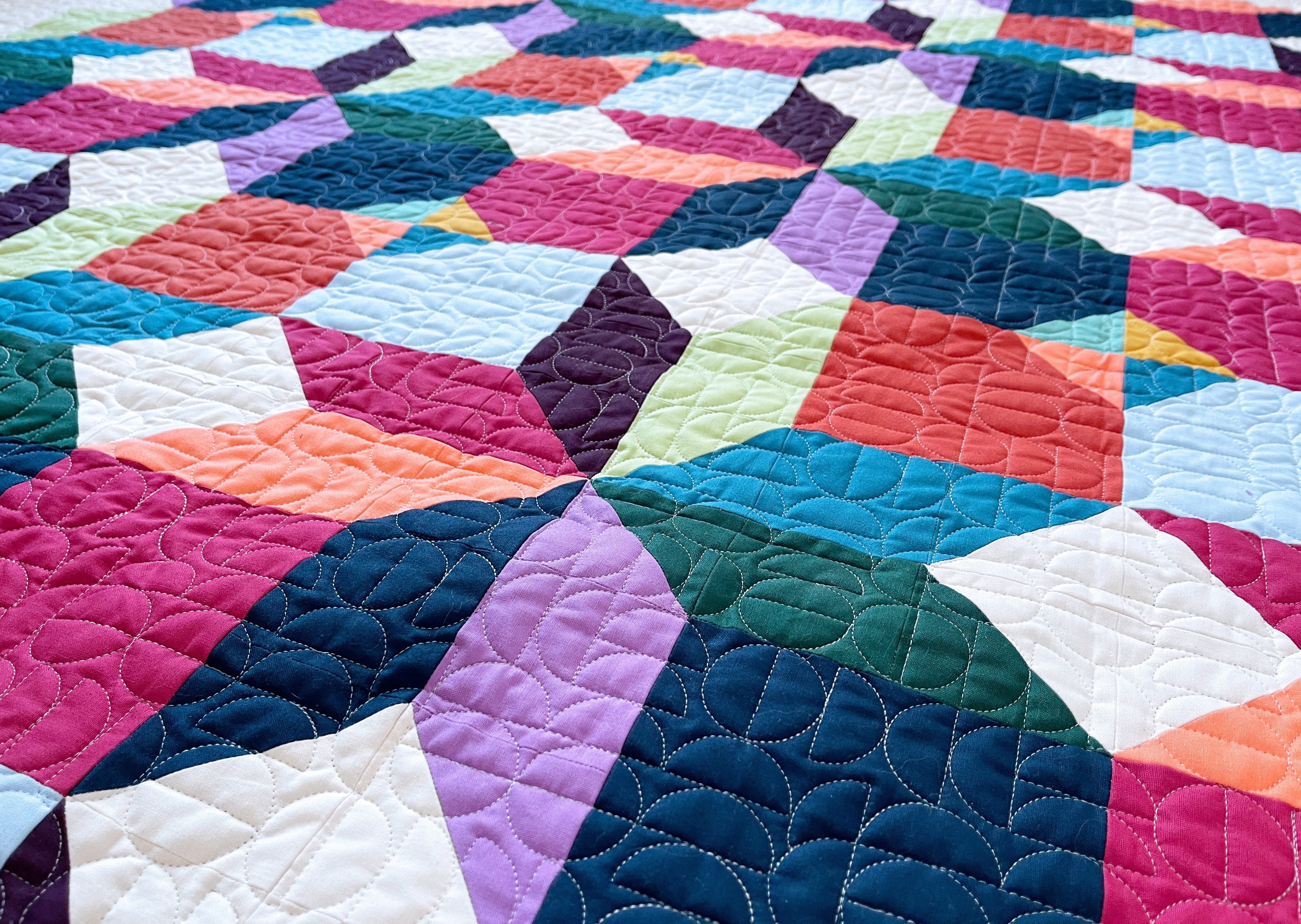 Scrappy South Cross Longarm Quilting