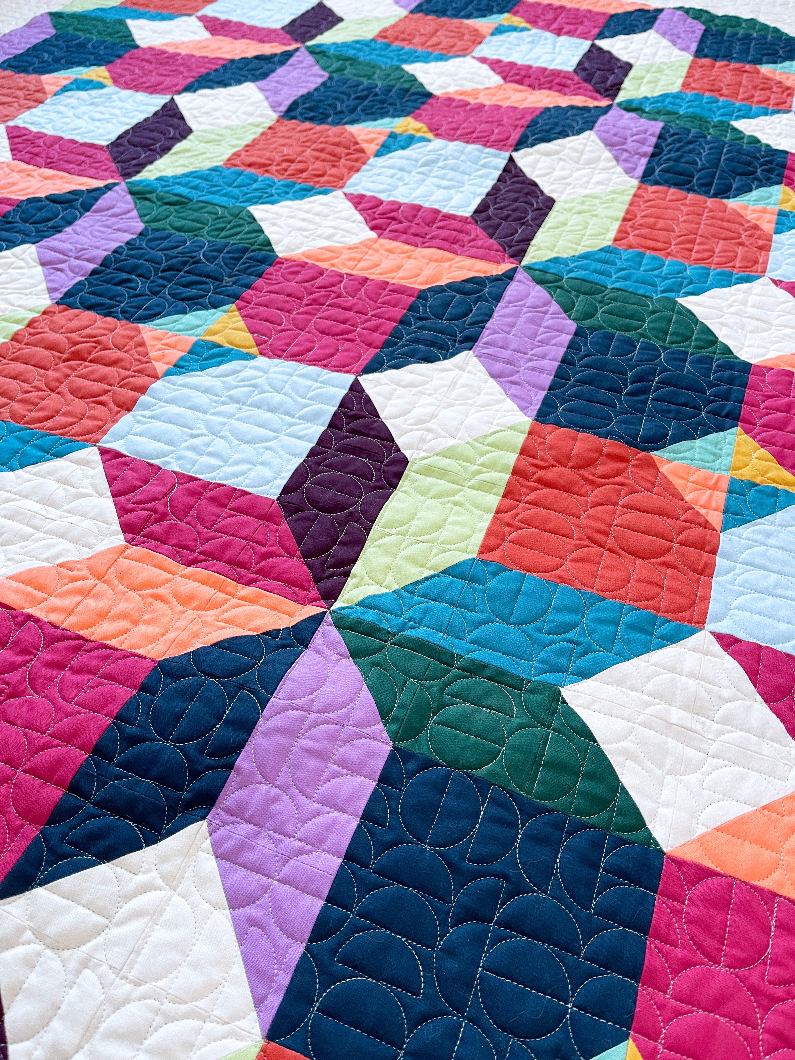 Scrappy South Cross Longarm Quilting