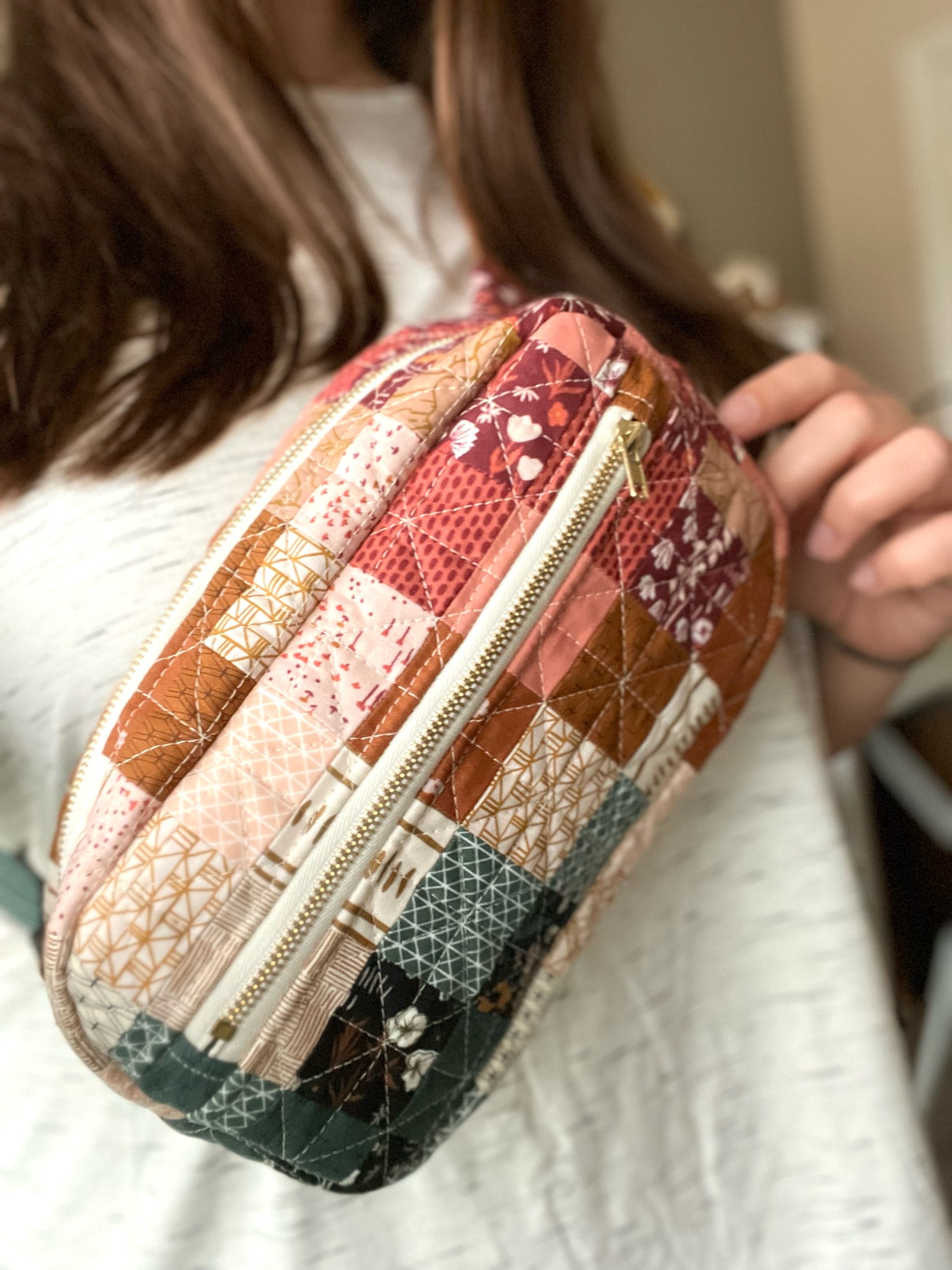 Easy Quilted Zipper Tote