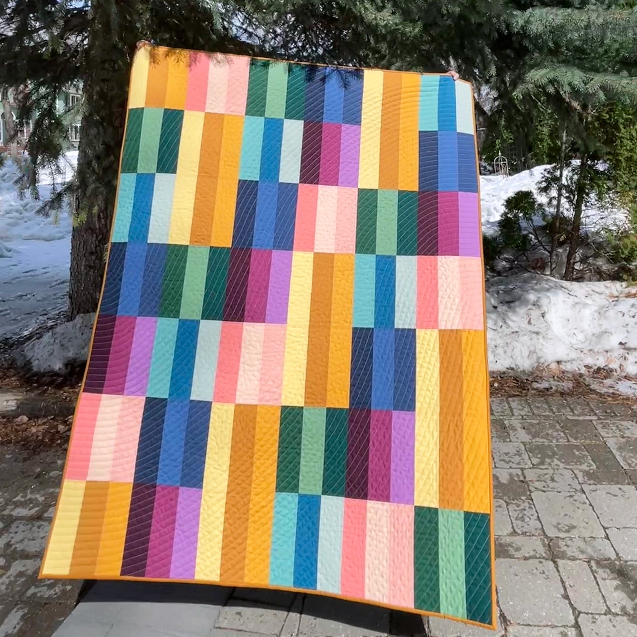 Spring-Inspired Paint Lake Quilt