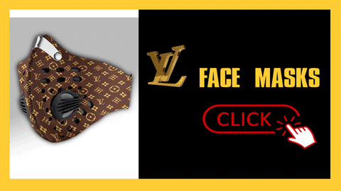 Louis Vuitton Gold In Dark Carbon PM 2,5 Face Mask - Ellie Shirt
