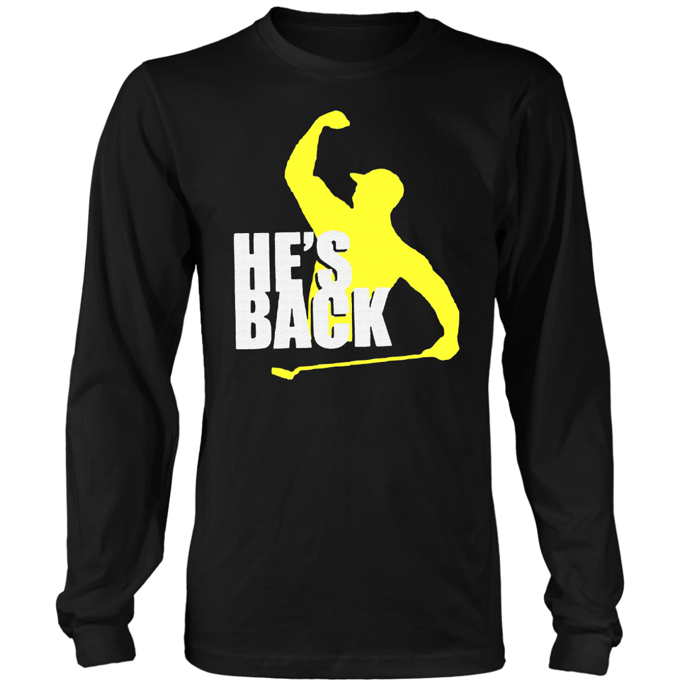 tiger woods he's back t shirt