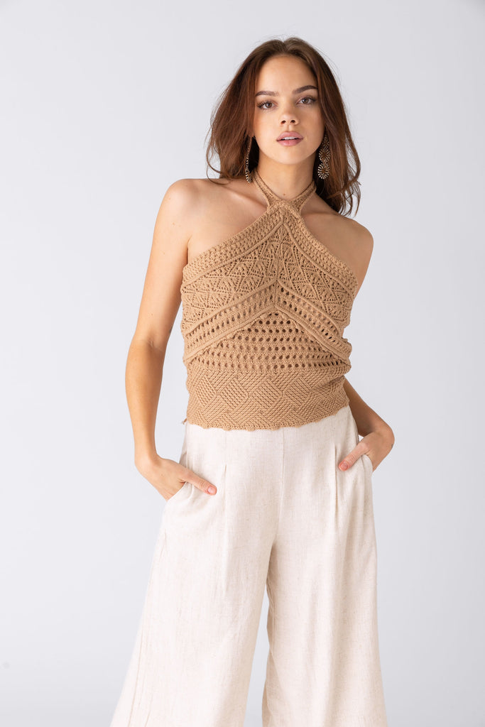 超目玉 【HYKE】 LINEN CROPPED TOP（BEIGE） | upengenhariaej.com.br