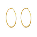 large matt gold hoop earrings