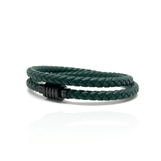 BRALUX - The Duo Light Green Leather Bracelet – Bralux
