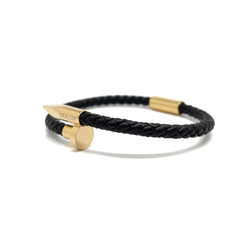 The Black Duo Leather Bracelet