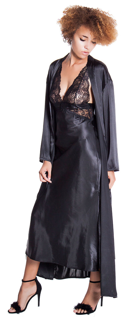 long silk nightgowns and robes sets