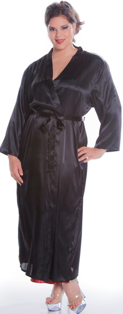 Women's Classic Plus Long Kimono Robe #3049X – shirleymccoycouture