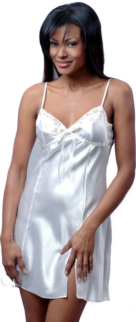 Women's Silky Chemise with Lace #4035 – shirleymccoycouture