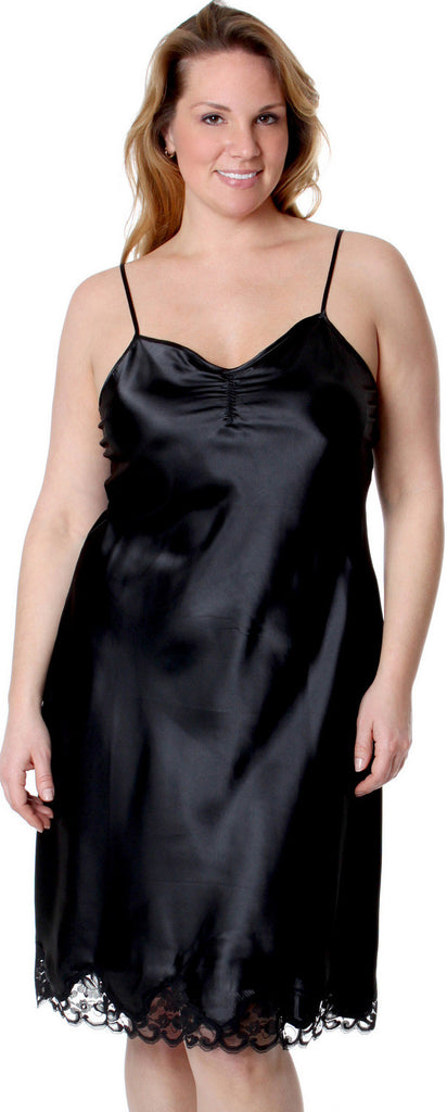 silky nightgowns for plus size