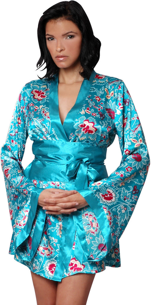 Download Women's Geisha Costume Short Kimono Robe #C076/X (S/M-3X ...