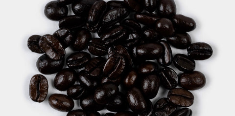 Oily Coffee Beans that have been overly roasted and have visible surface oil