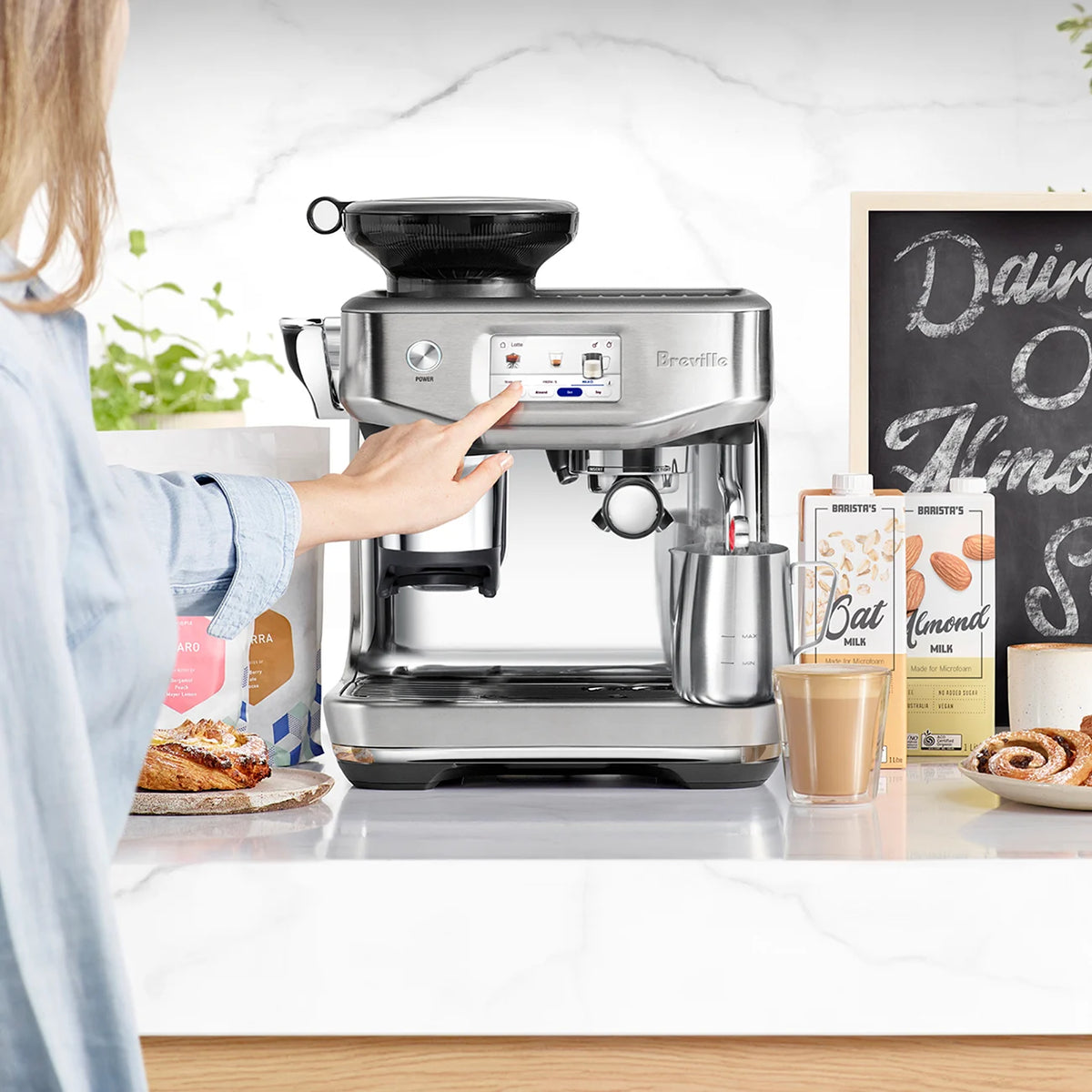 🚨 NEW Breville the Barista Touch™ Impress Automatic Espresso Machine BES881BSS Espresso Canada