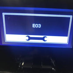 Display Panel of a Superautomatic Espresso Machine Showing An  Error Code 