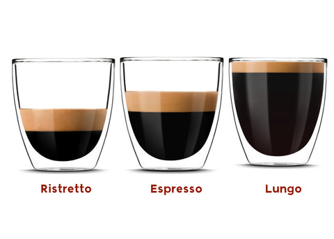 Espresso Lengths Ristretto, Espresso and Lungo
