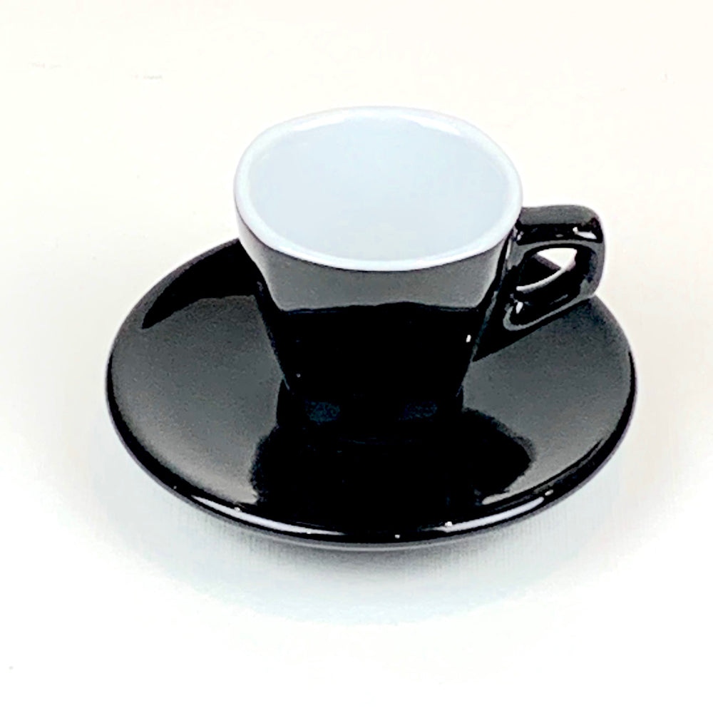 Nuova point Milano Espresso Cups Set of 6 BLACK made in Italy