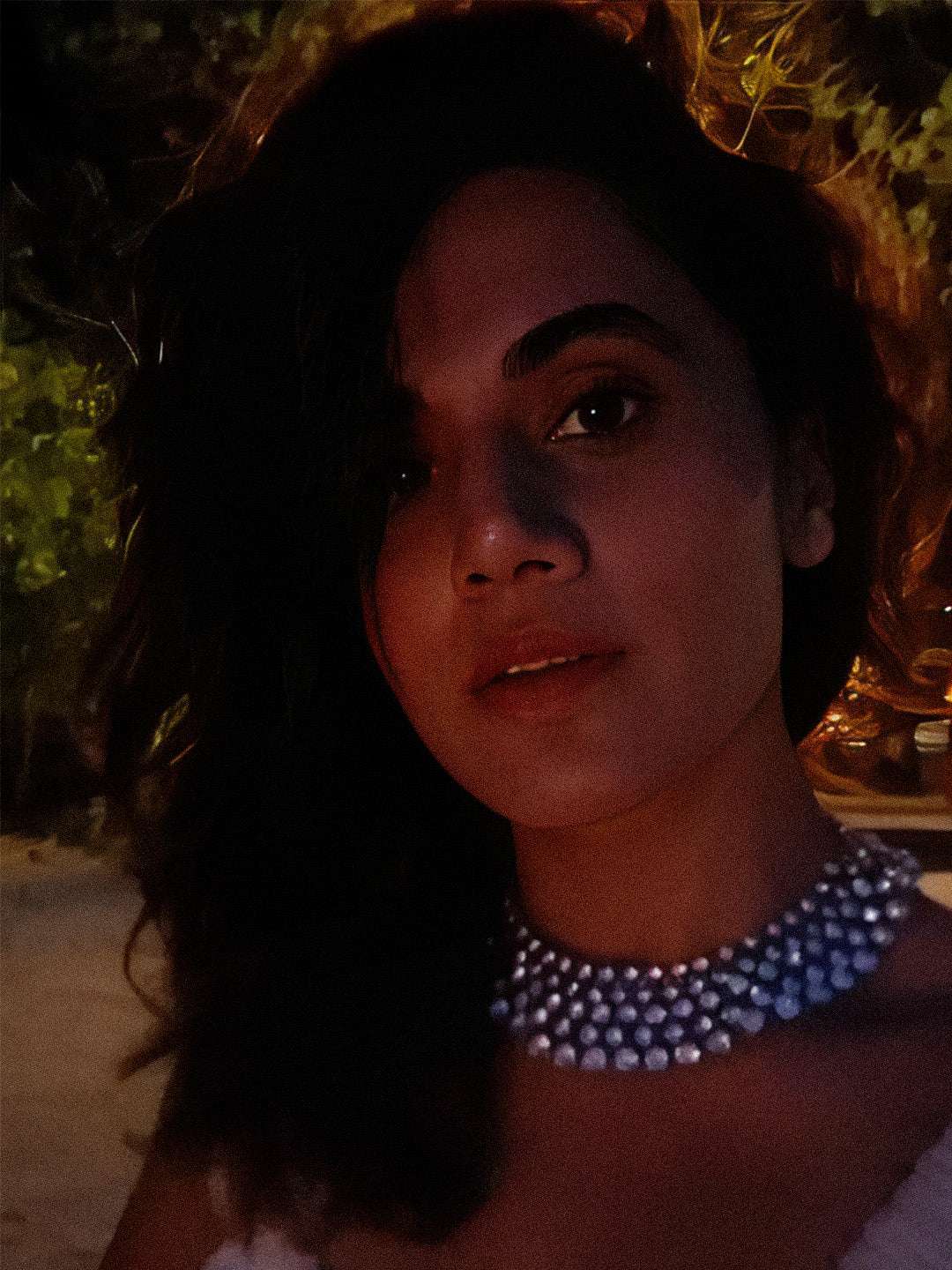 Taapsee Pannu In Diamond Choker With Earring