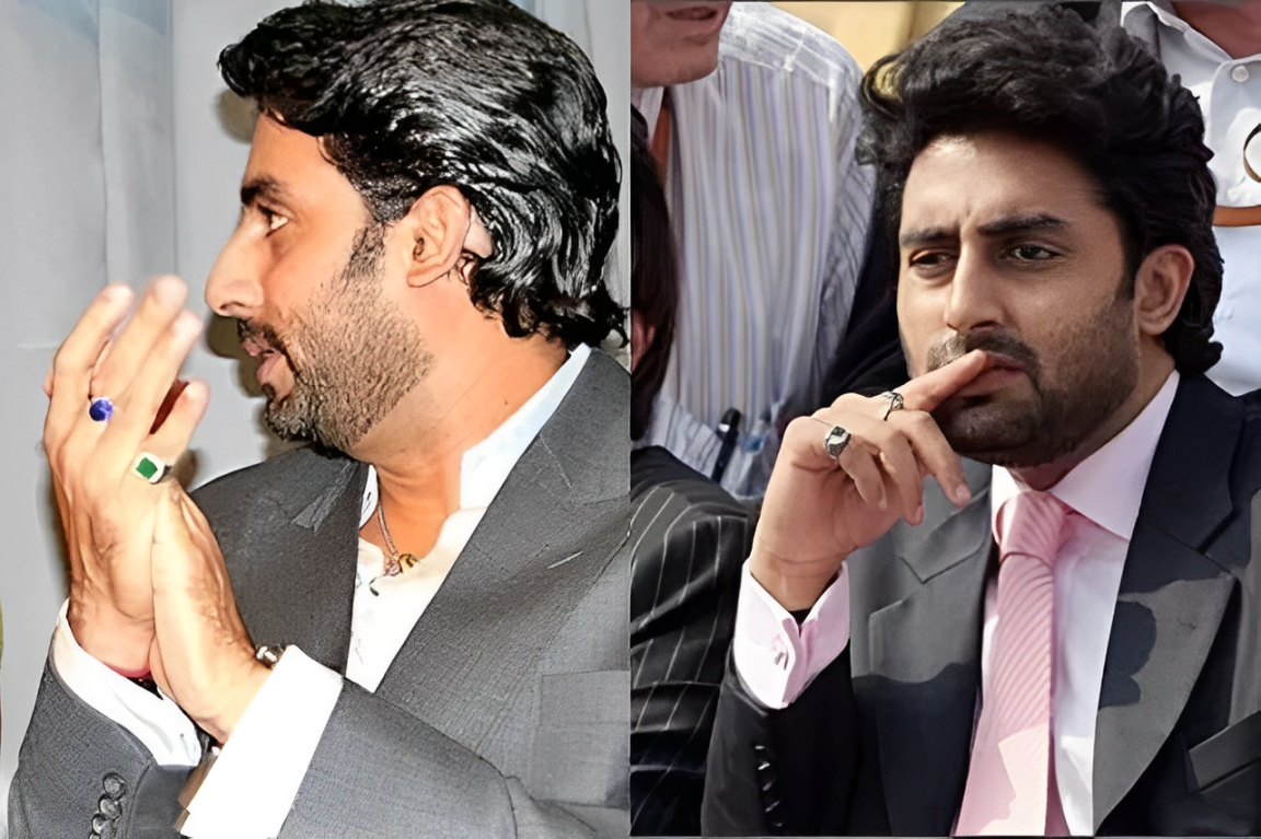 Abhishek Bachan in Precious stone ring