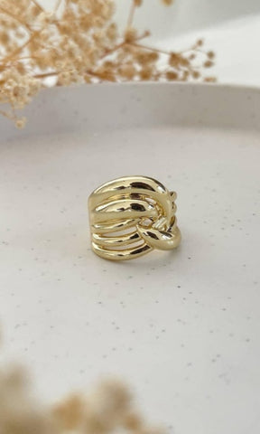 Knot Style Golden Ring