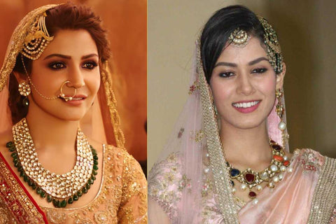 Anushka Sharma and Mira Rajput in Kundan Paasas