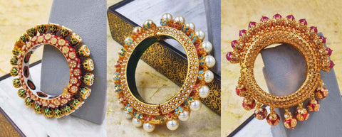 meenakari multi-colour bangles