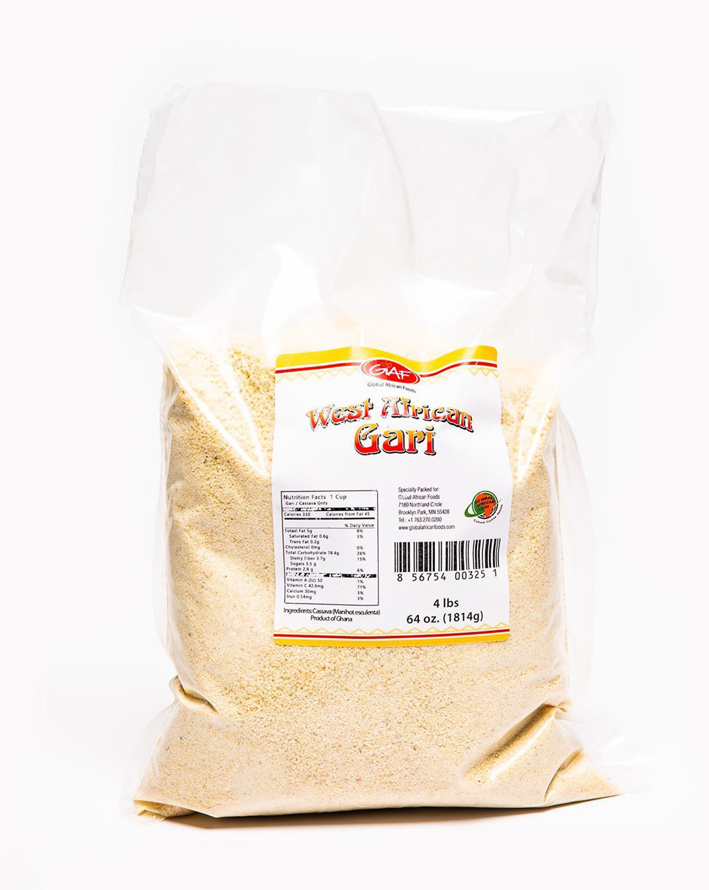 Traditional West African Gari Global African Foods Global African Food Inc