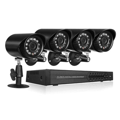 4 Channel Complete 1080p CCTV Camera Security System w/ 1TB DVR- NEW!! - Computers 4 Less