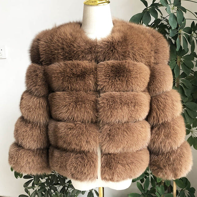 natural fur coat