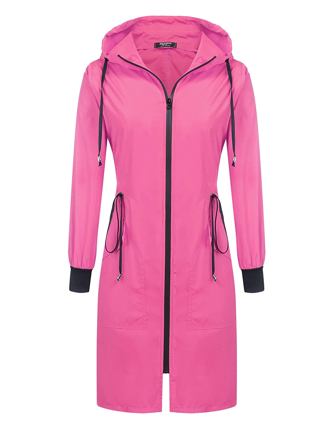 ladies lightweight hooded jacket