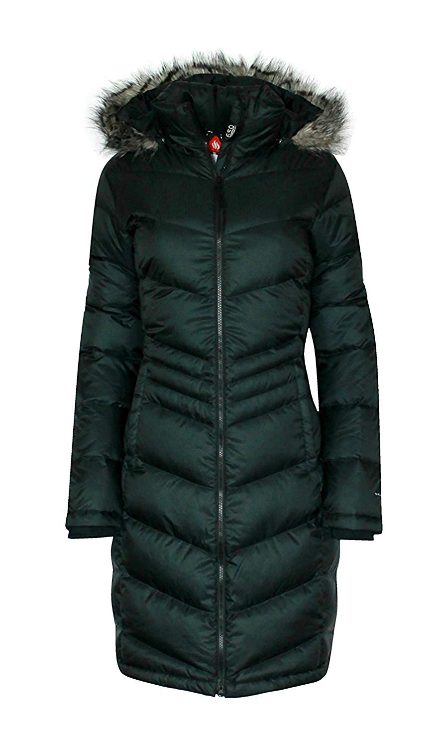 columbia long down jacket